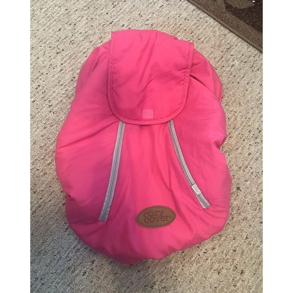 Cozy Cover Pink Fleece Lined Baby Stroller Car Seat Winter Warm Footmuff